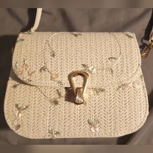 Cute Cream Embroidered Women's Bag